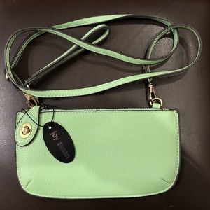 Joy Susan Crossbody or clutch, Mint, NWT